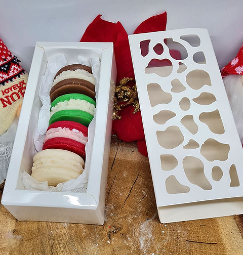 Boîte 4 macarons parfumés