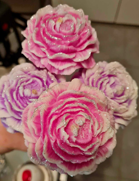 Fondant fleur sur tige