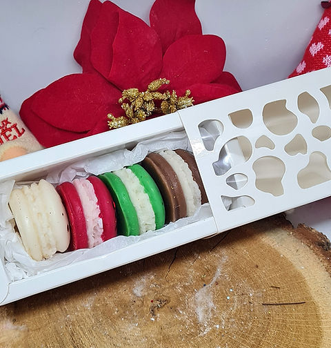 Boîte 4 macarons parfumés