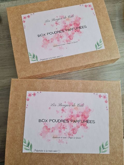 Box poudres parfumées x6 parfums aléatoires
