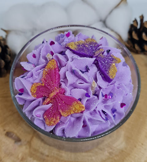 Bougie papillons personnalisable