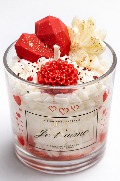 Petite bougie "Je t'aime"