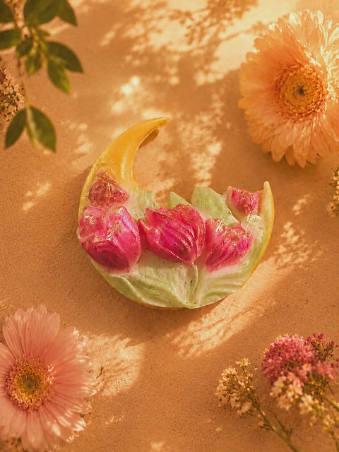 Fondant lune fleurie