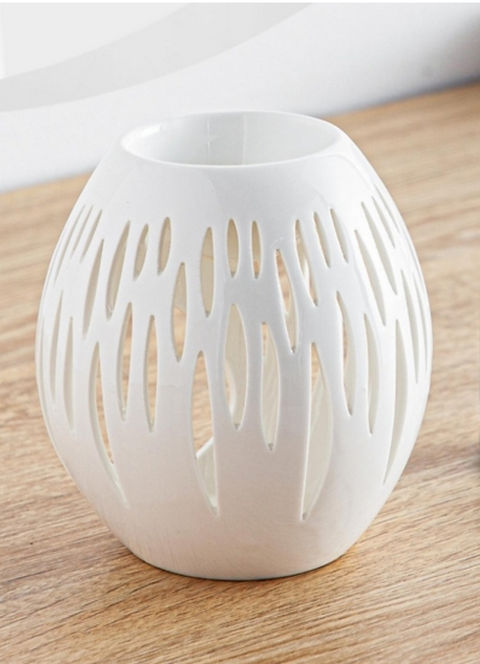 Brûleur ovale blanc