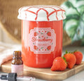 Brûleur pot de confiture fraise