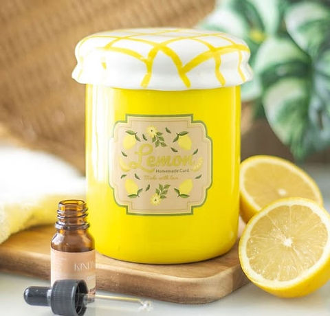 Brûleur pot de confiture citron